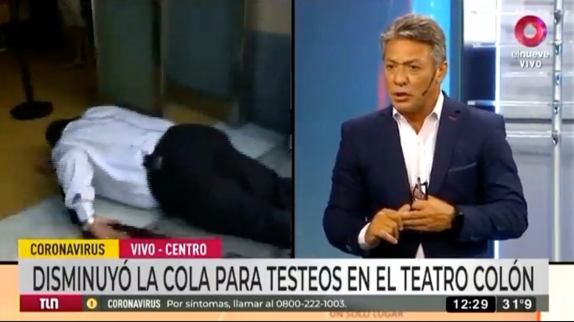 VIDEO Periodista argentino se desmayó en vivo durante transmisión