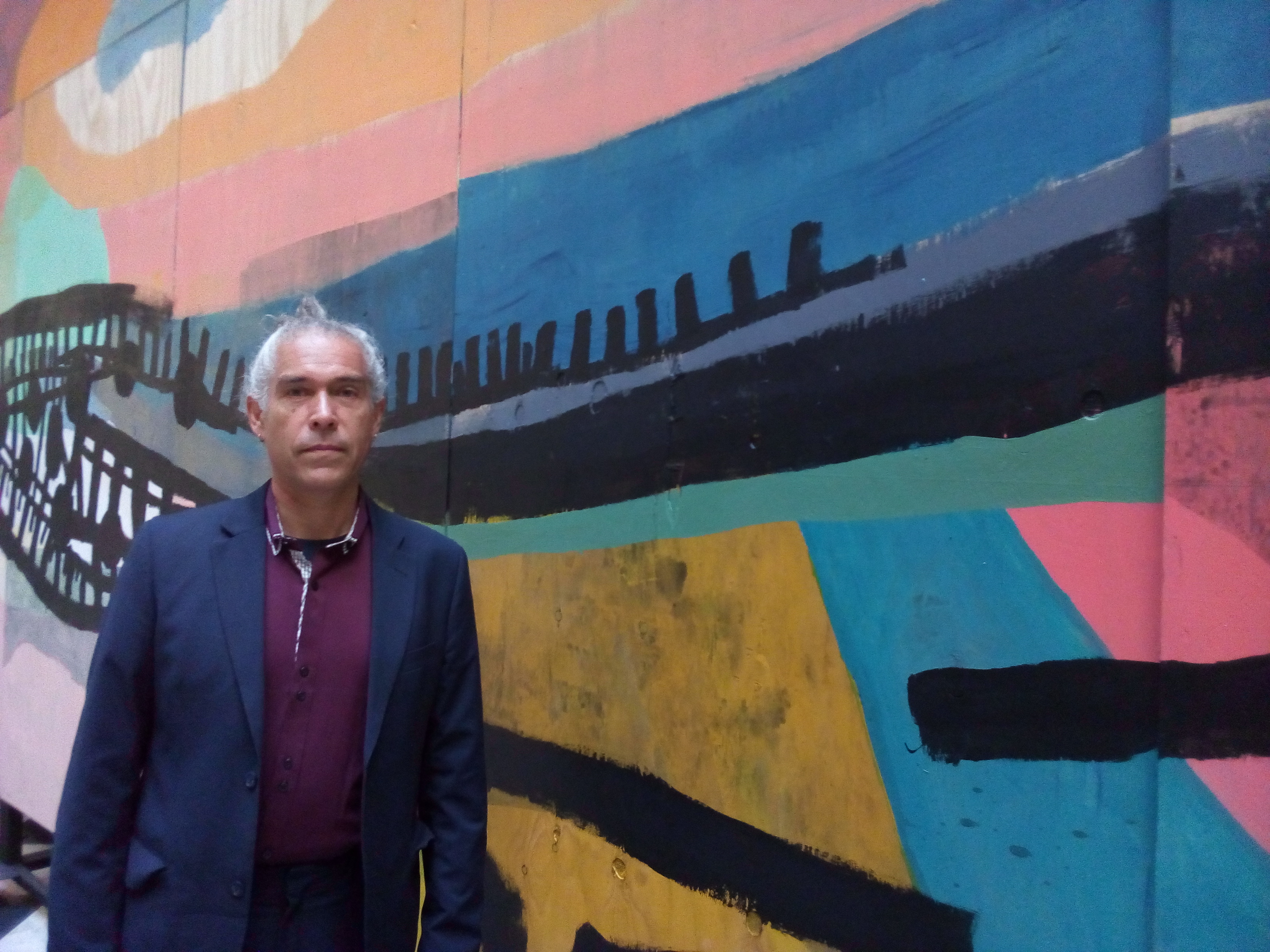 Ciro Beltr n y sus motivaciones para crear el mural de la estaci n