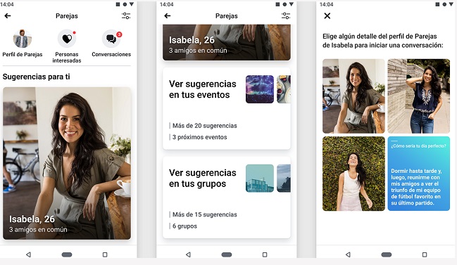 Facebook e Instagram te buscan pareja a través de nueva función