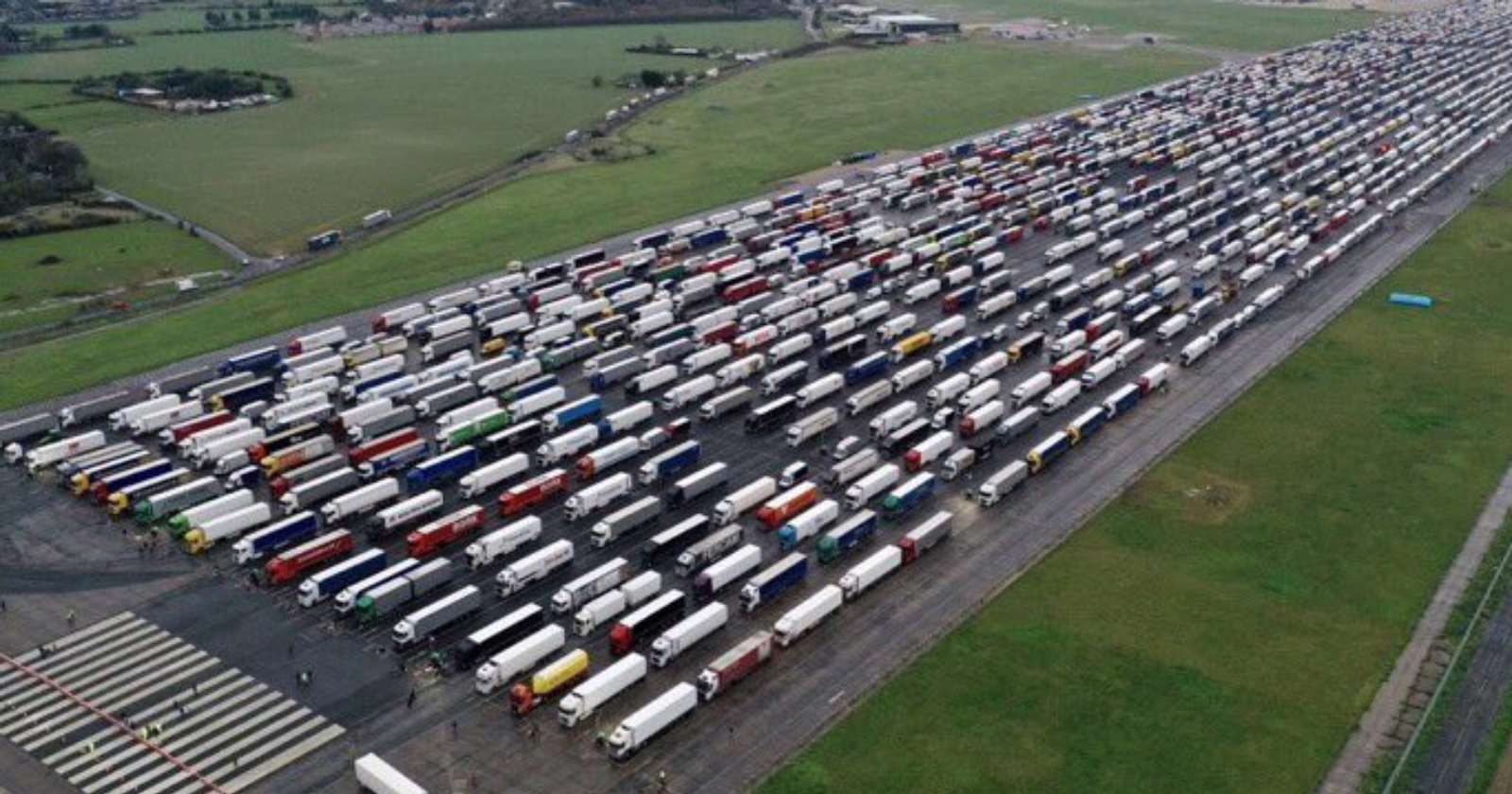 camiones varados Reino Unido