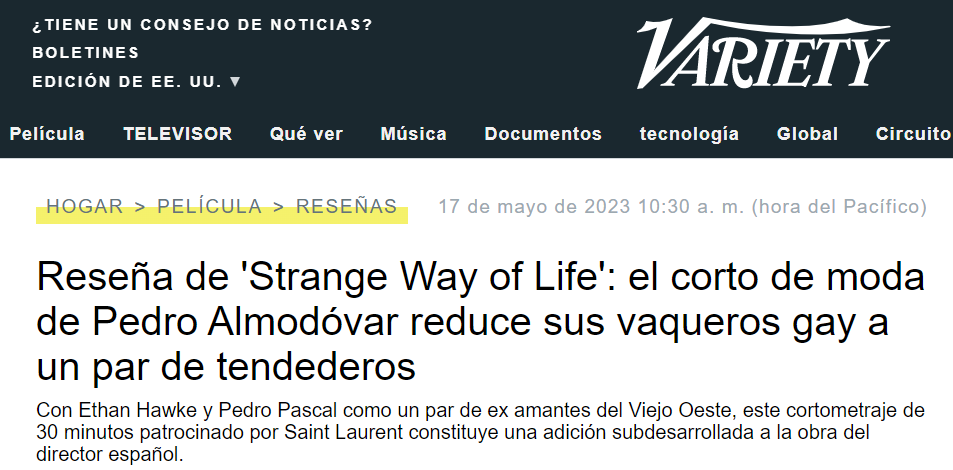 Dentro de las criticas que se le hacen a la película de Petro Pascal, es que la trama podría transformarse en un largometraje.